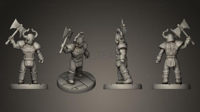 3D model Barbarian Warlord (STL)